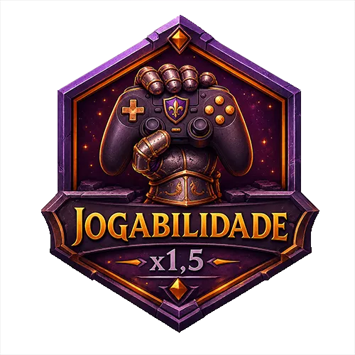 Emblema de Jogabilidade com peso de 1,5