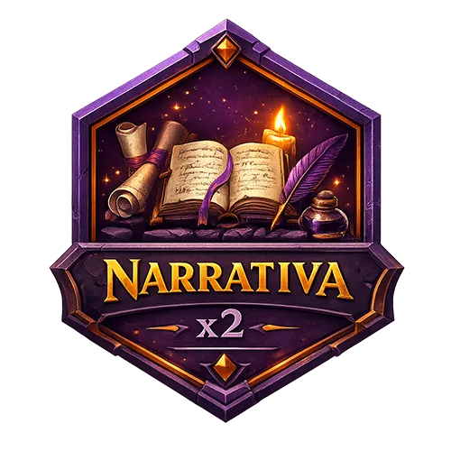 Emblema de Narrativa com peso de 2