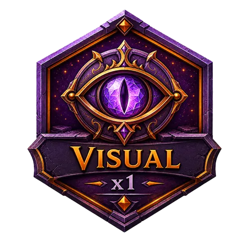 Emblema de Visual com peso de 1