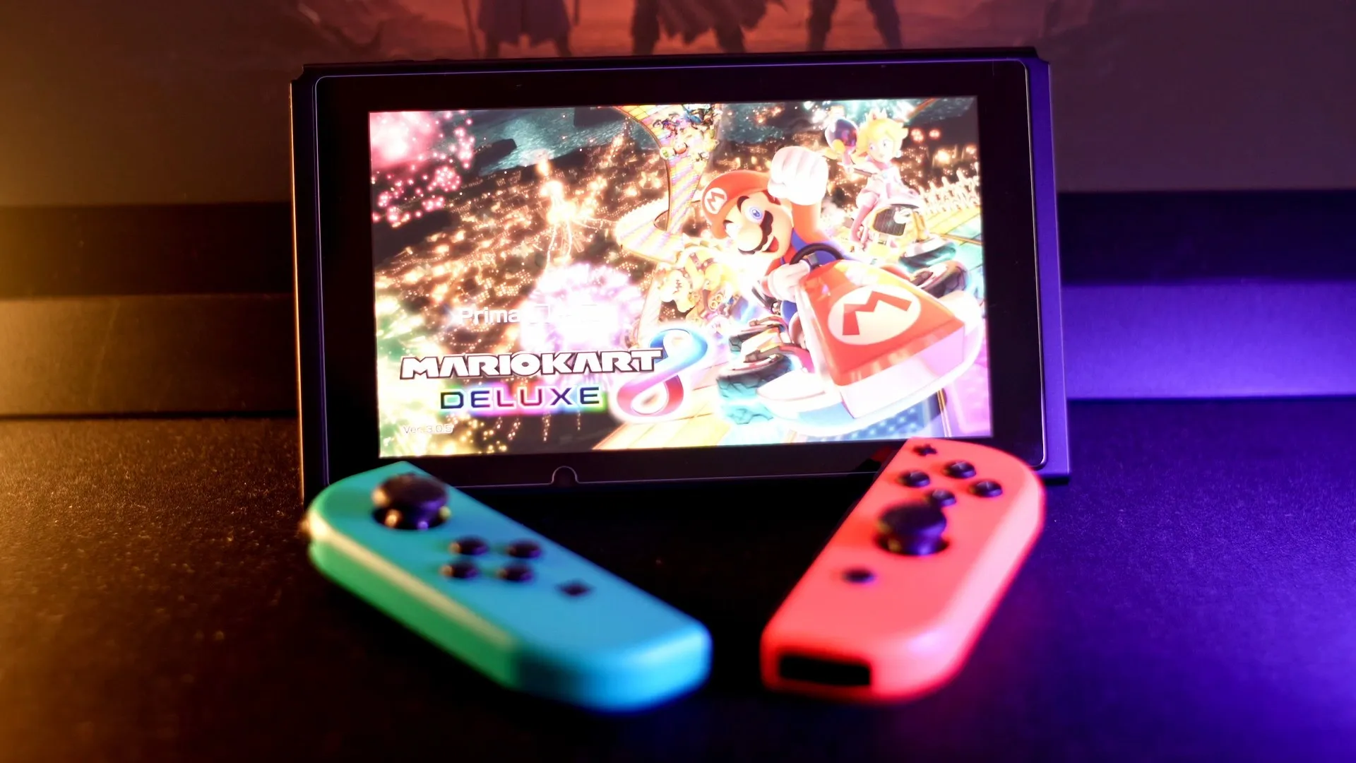 Imagem do nintendo switch 1 com os joycons separados