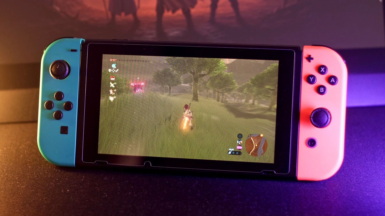 Imagem do nintendo switch 1 jogando Zelda